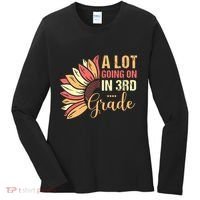 Teacher Student A Lot Going On In Third Grade Back To School Women's Long Sleeve Shirt thumb 0