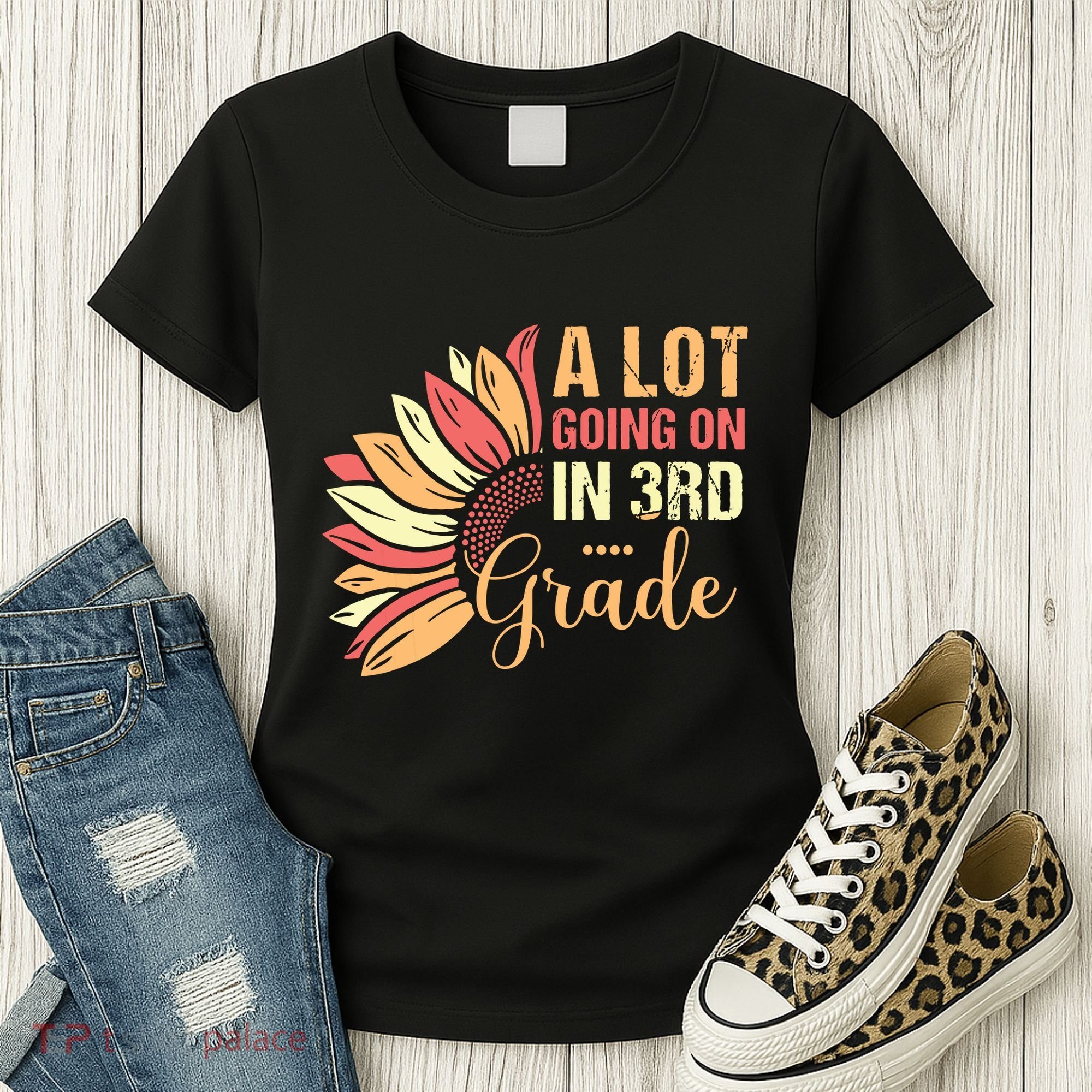 Teacher Student A Lot Going On In Third Grade Back To School Women's T-Shirt