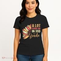 Teacher Student A Lot Going On In Third Grade Back To School Women's T-Shirt thumb 4