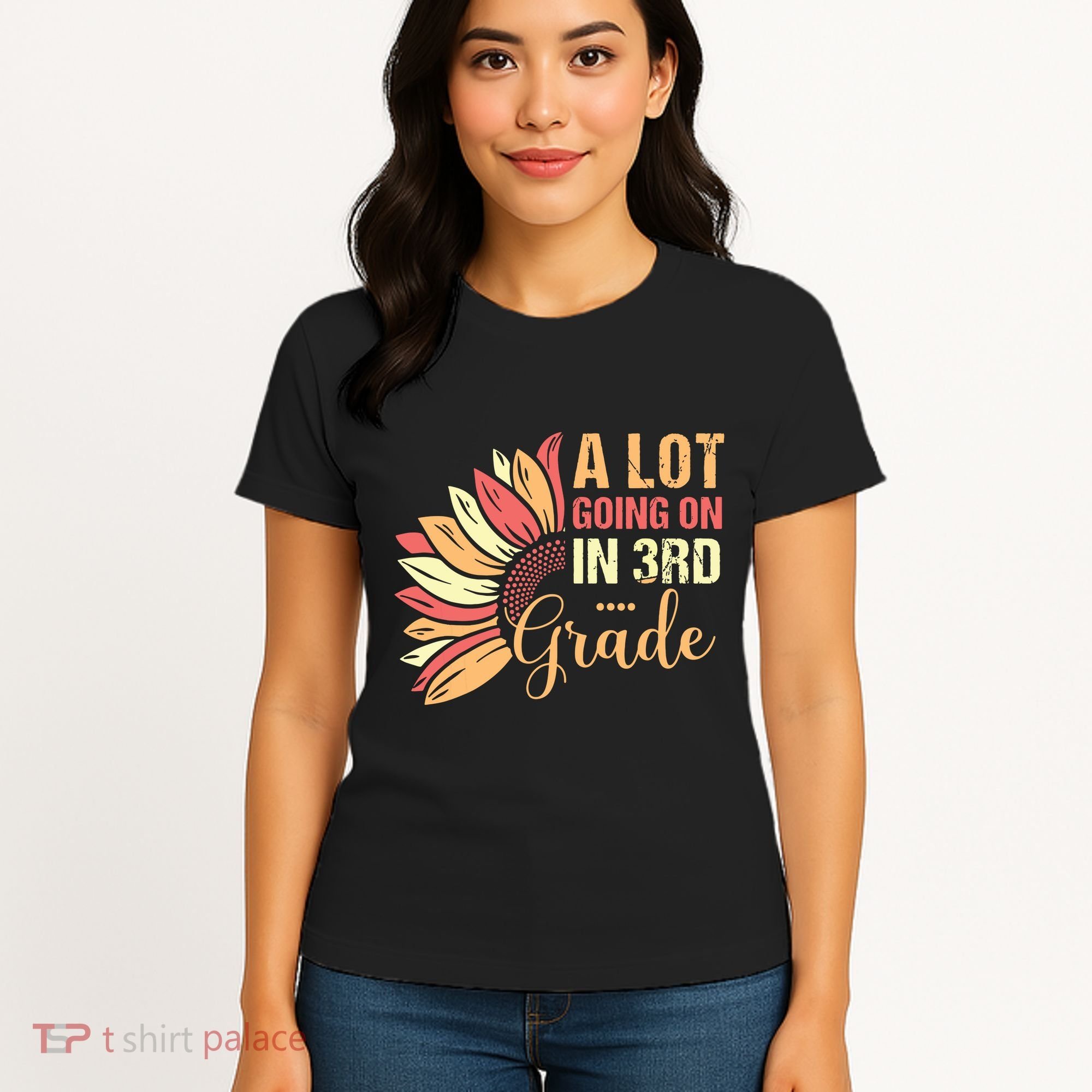 Teacher Student A Lot Going On In Third Grade Back To School Women's T-Shirt