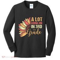 Teacher Student A Lot Going On In Third Grade Back To School Kids Long Sleeve Shirt thumb 0