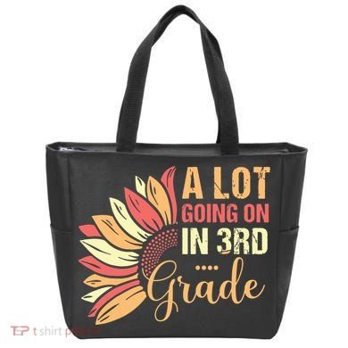 Teacher Student A Lot Going On In Third Grade Back To School Tote Bag