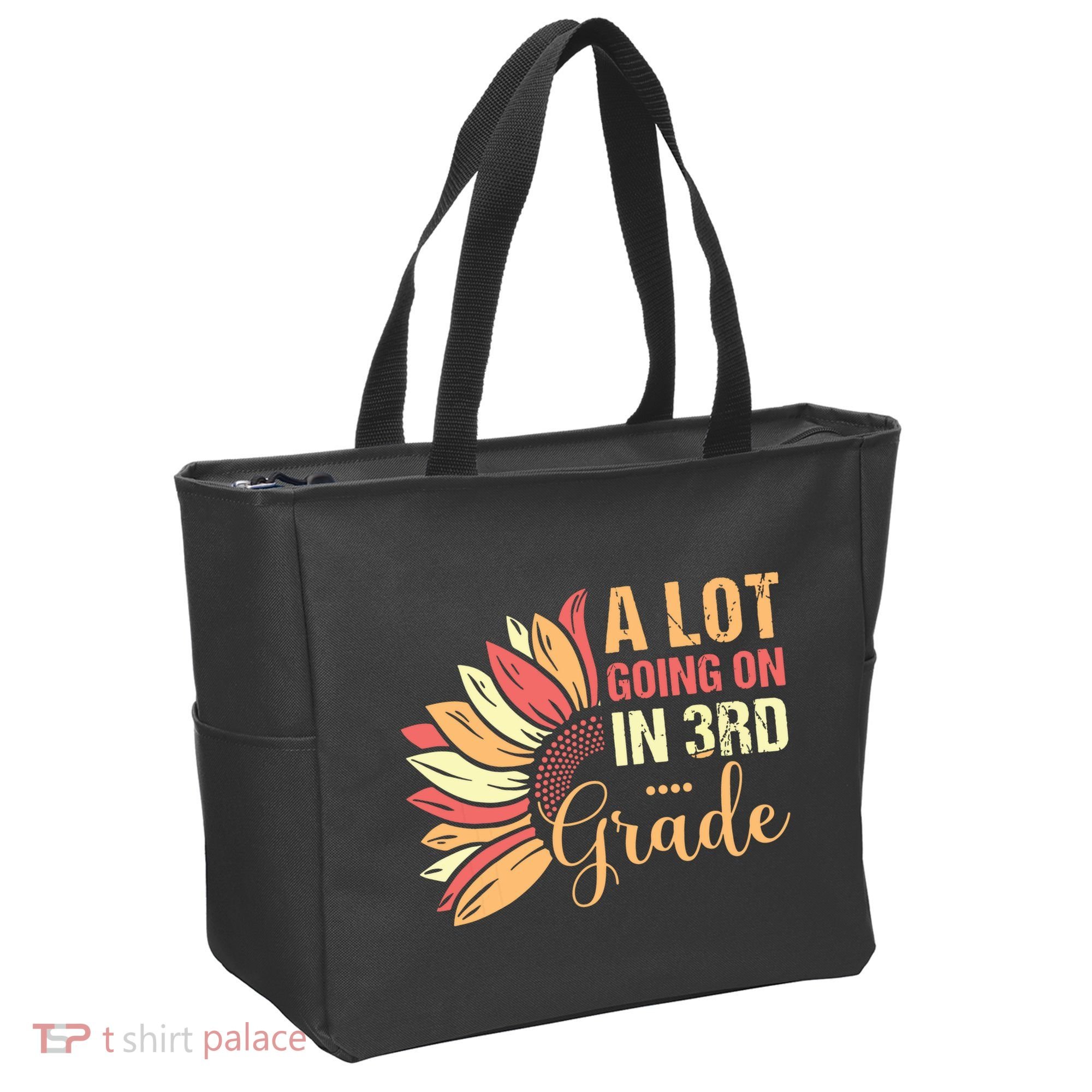 Teacher Student A Lot Going On In Third Grade Back To School Tote Bag