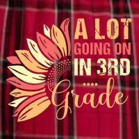 Teacher Student A Lot Going On In Third Grade Back To School Men's Flannel Plaid Pajama Pants thumb 2