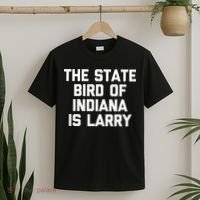 The State Bird Of Indiana Is Larry Funny Basketball T-Shirt thumb 2
