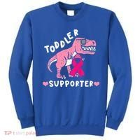 Toddler Supporter Breast Cancer Awareness Boys TRex Sweatshirt thumb 0
