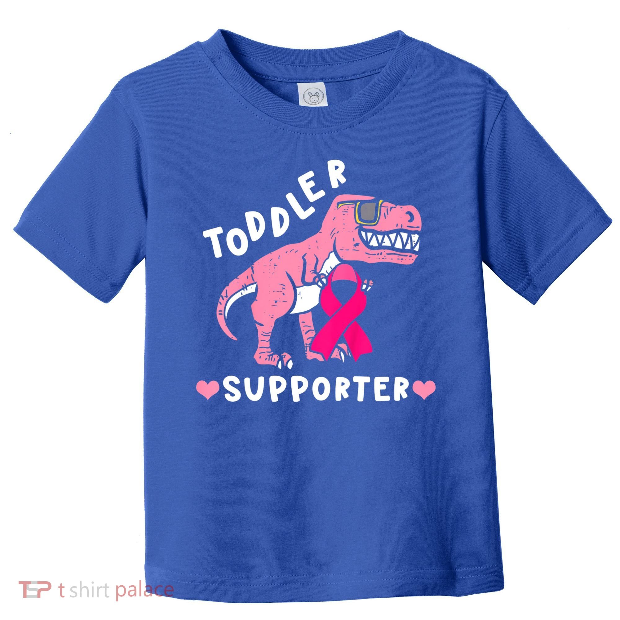 Toddler Supporter Breast Cancer Awareness Boys TRex Toddler T-Shirt