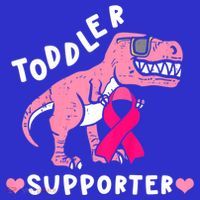 Toddler Supporter Breast Cancer Awareness Boys TRex Visor thumb 3