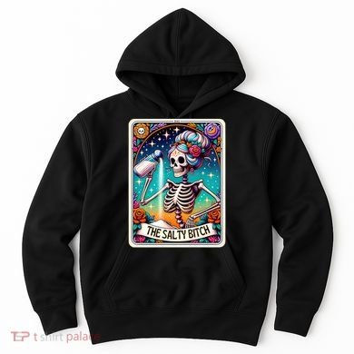 The Salty Bitch Funny Tarot Card Hoodie