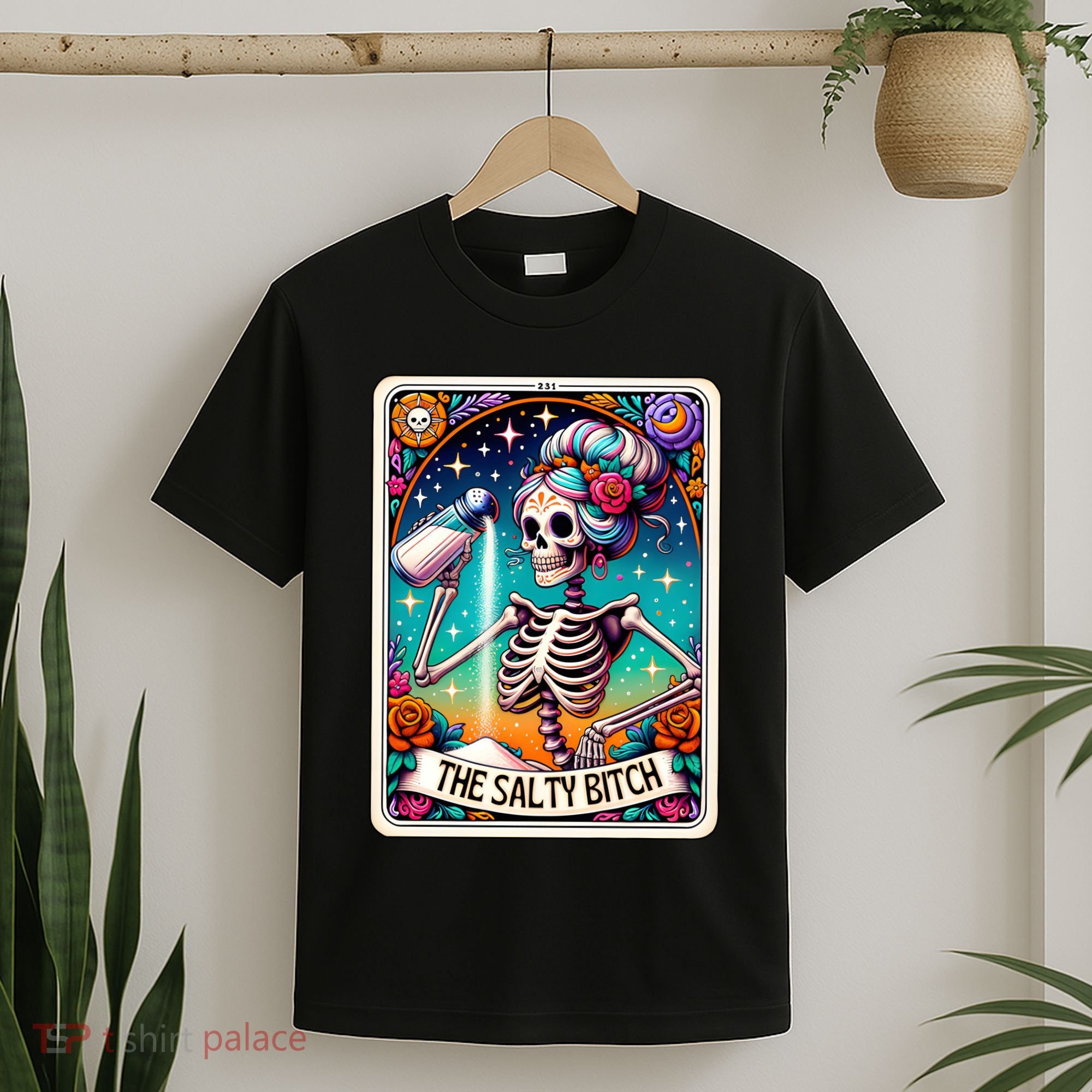 The Salty Bitch Funny Tarot Card T-Shirt