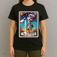 The Salty Bitch Funny Tarot Card T-Shirt thumb 4