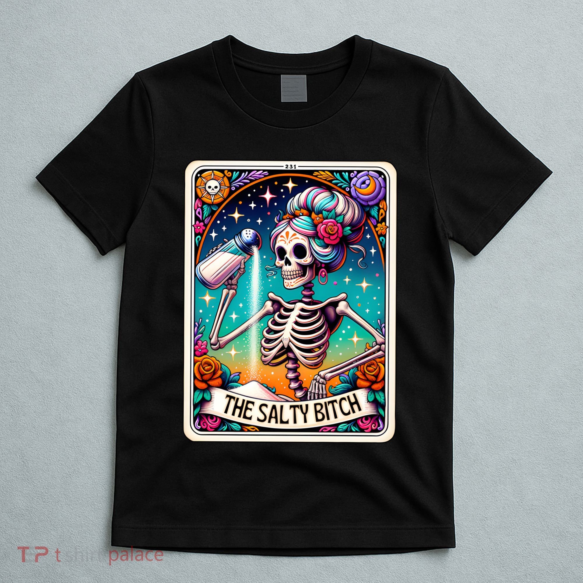 The Salty Bitch Funny Tarot Card T-Shirt