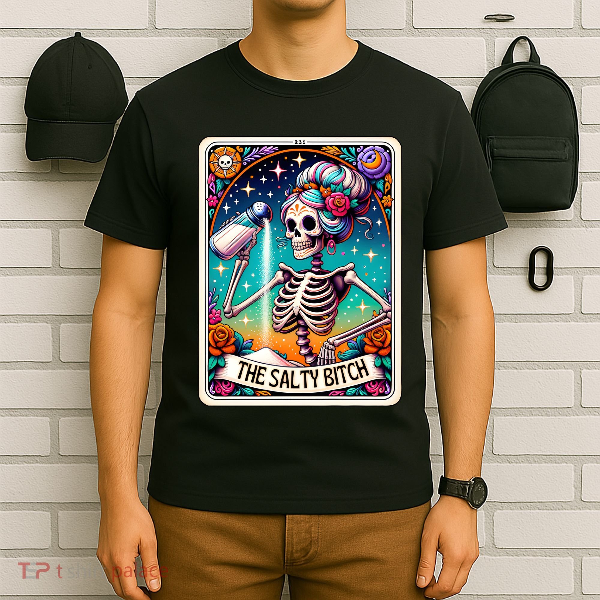 The Salty Bitch Funny Tarot Card T-Shirt