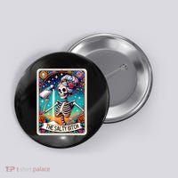 The Salty Bitch Funny Tarot Card Button thumb 0