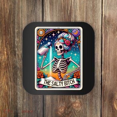 The Salty Bitch Funny Tarot Card Coaster