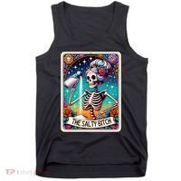 The Salty Bitch Funny Tarot Card Tank Top thumb 0