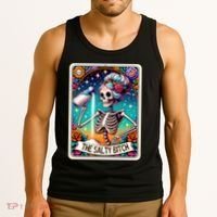 The Salty Bitch Funny Tarot Card Tank Top thumb 3