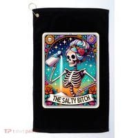 The Salty Bitch Funny Tarot Card Golf Towel thumb 0