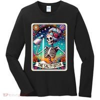 The Salty Bitch Funny Tarot Card Women's Long Sleeve Shirt thumb 0