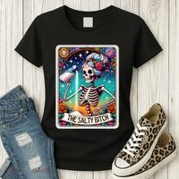 The Salty Bitch Funny Tarot Card Women's T-Shirt thumb 3