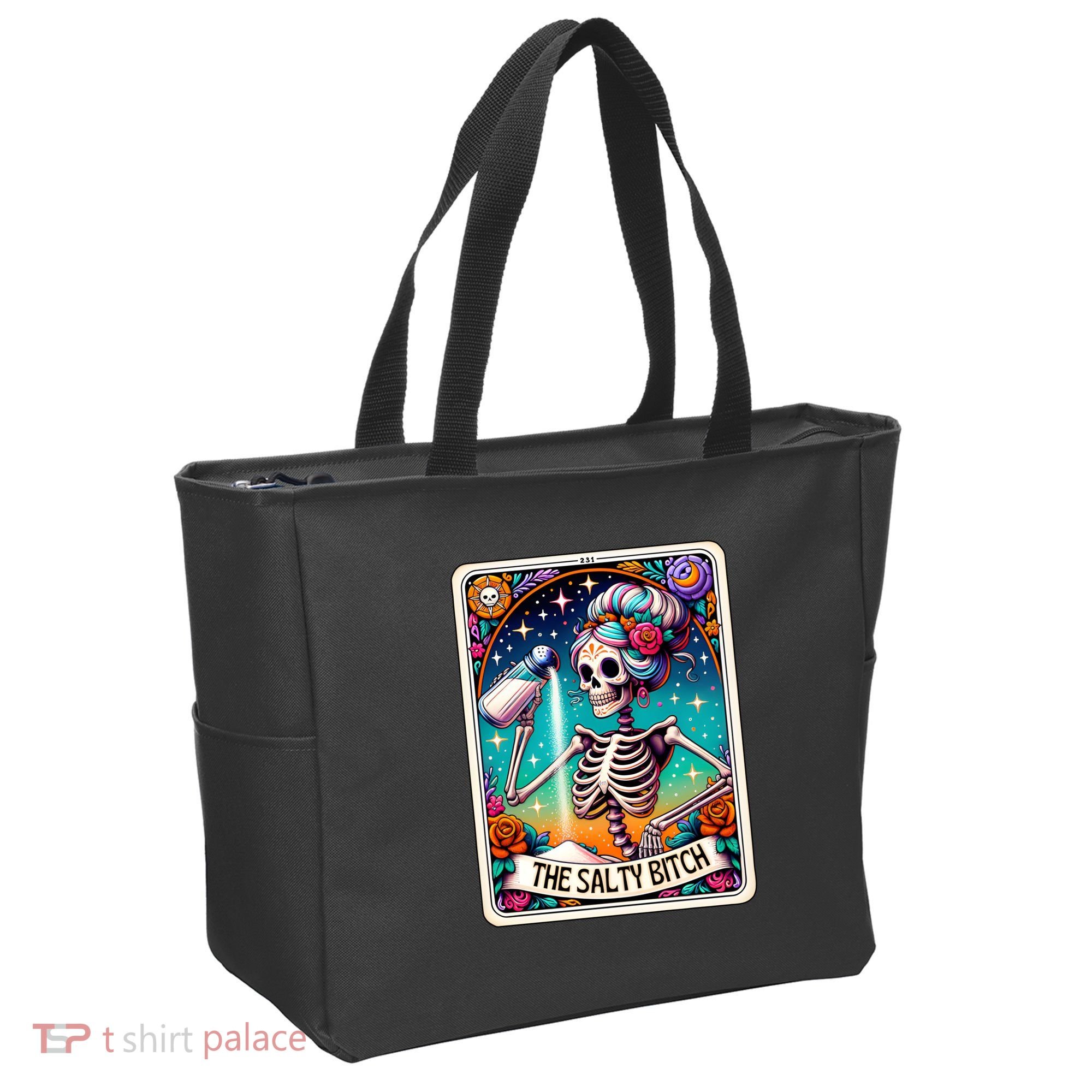 The Salty Bitch Funny Tarot Card Tote Bag