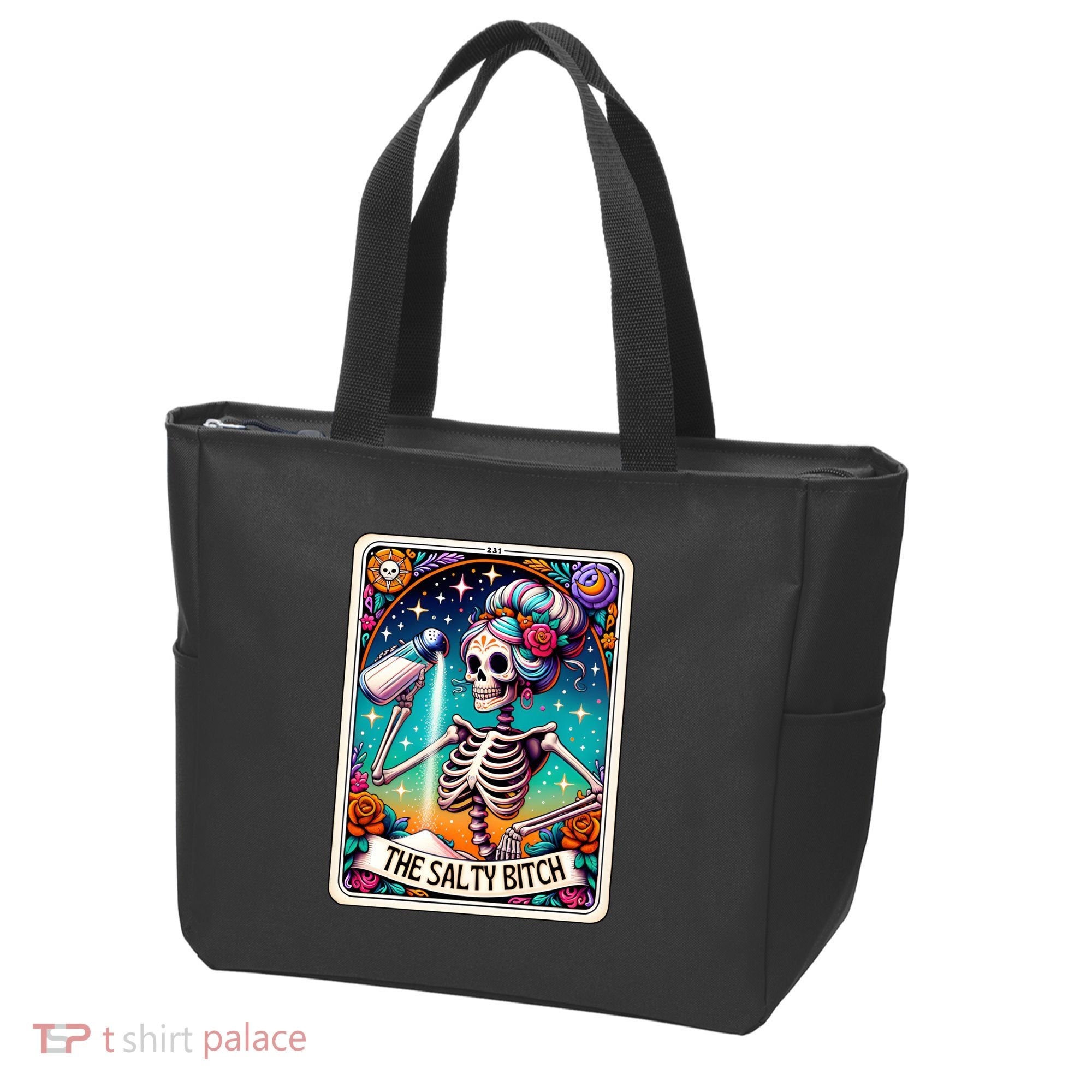 The Salty Bitch Funny Tarot Card Tote Bag