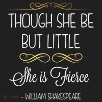 Though She Be But Little She Is Fierce Shakespeare Gift Women's Sweatshirt thumb 2