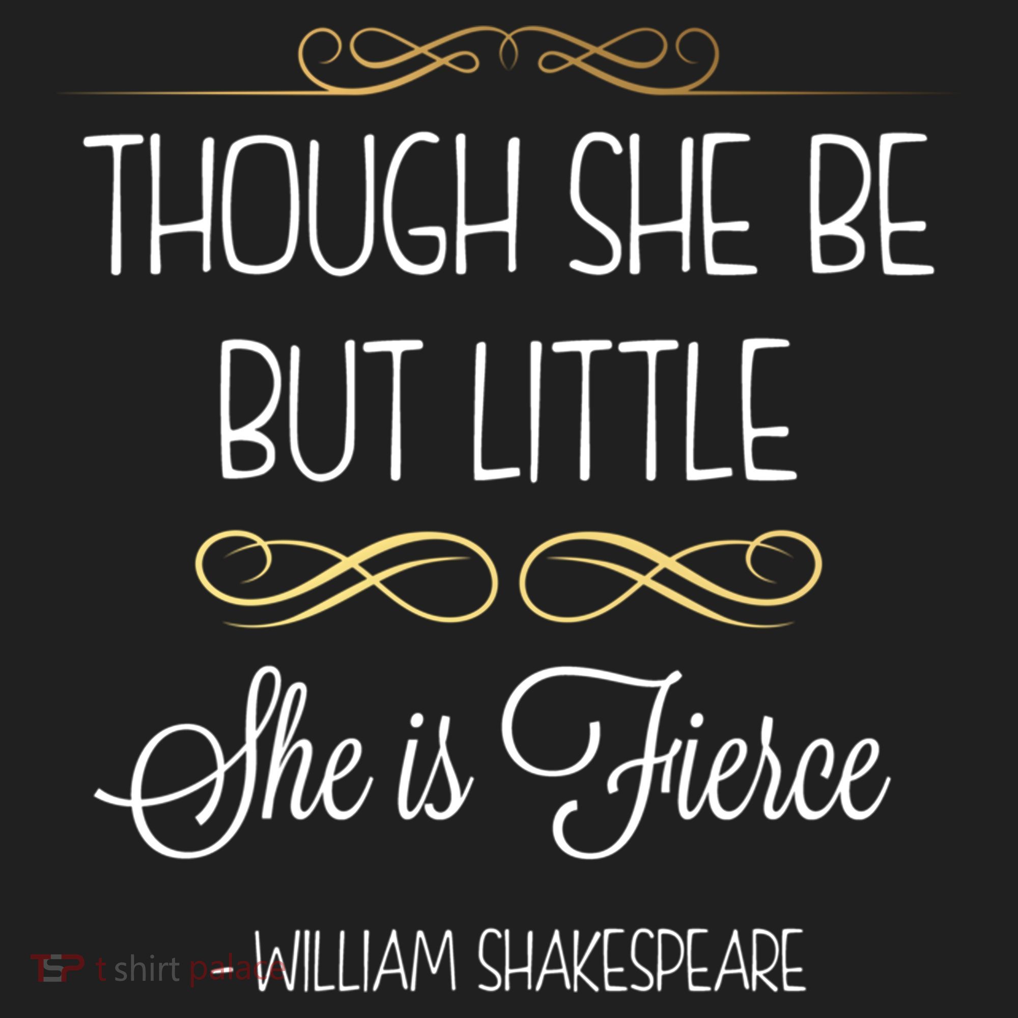 Though She Be But Little She Is Fierce Shakespeare Gift Beanie