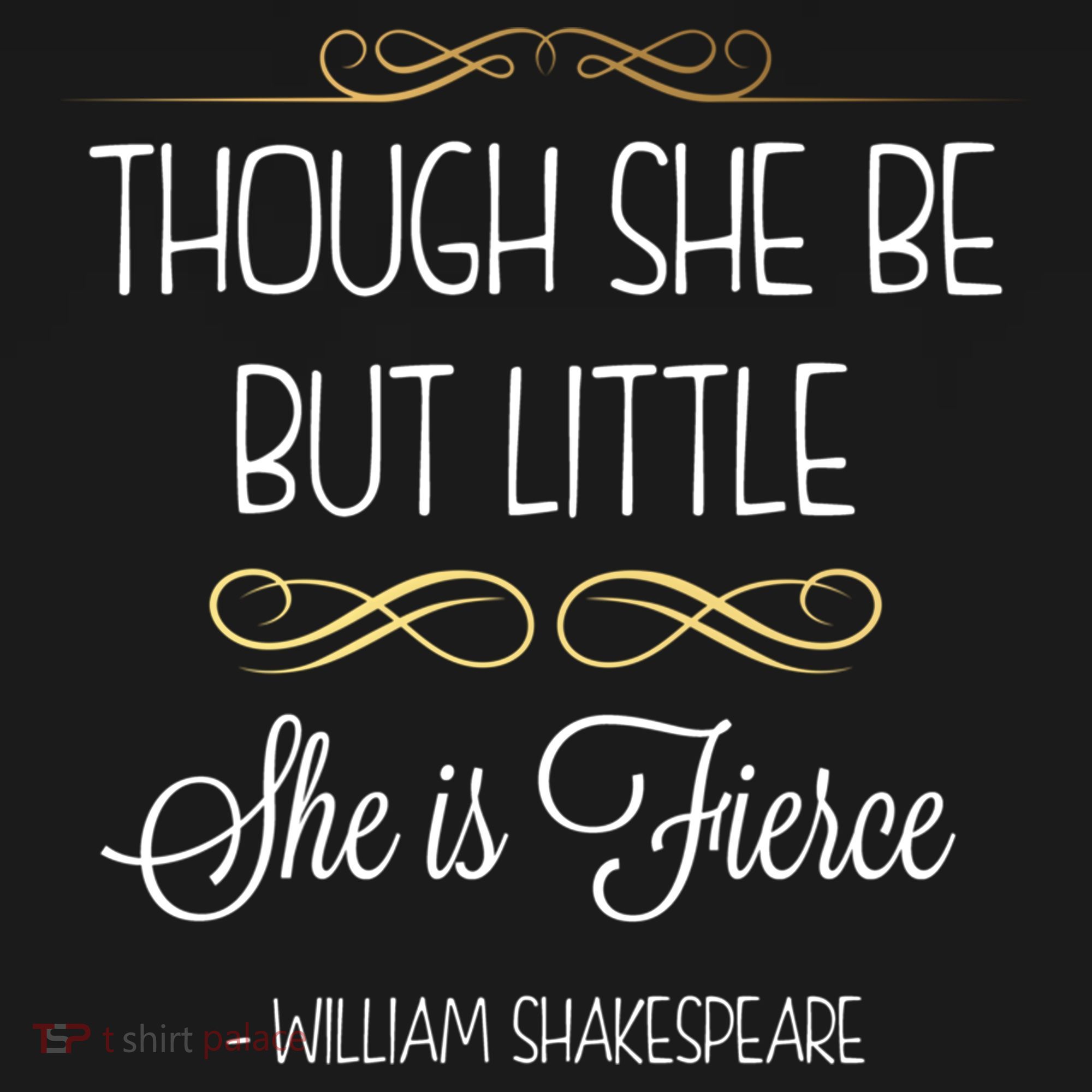 Though She Be But Little She Is Fierce Shakespeare Gift Women's Hoodie