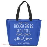 Though She Be But Little She Is Fierce Shakespeare Gift Tote Bag thumb 0