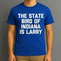 The State Bird Of Indiana Is Larry Funny Basketball T-Shirt thumb 3
