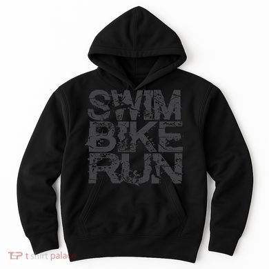 Triathlon Swim Bike Run Triathlete Hoodie