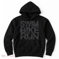 Triathlon Swim Bike Run Triathlete Hoodie thumb 0