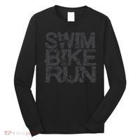 Triathlon Swim Bike Run Triathlete Long Sleeve Shirt thumb 0