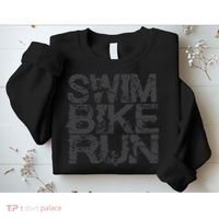 Triathlon Swim Bike Run Triathlete Sweatshirt thumb 2