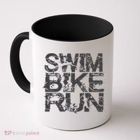 Triathlon Swim Bike Run Triathlete Coffee Mug thumb 0