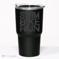 Triathlon Swim Bike Run Triathlete Tumbler thumb 0