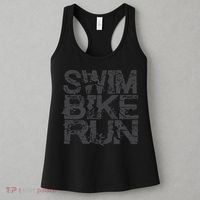Triathlon Swim Bike Run Triathlete Women's Tank Top thumb 3