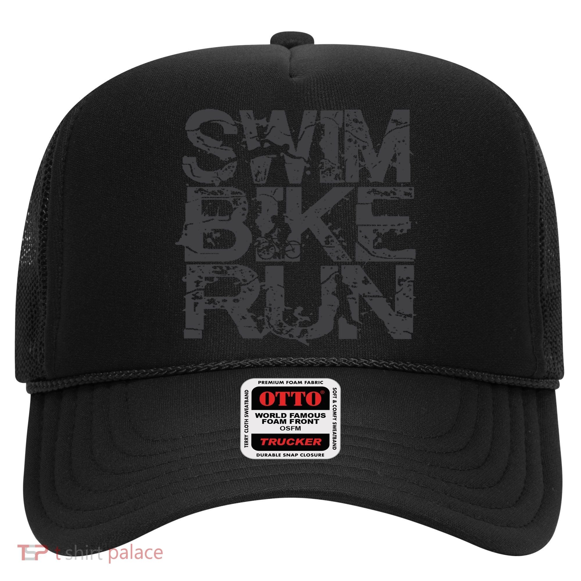 Triathlon Swim Bike Run Triathlete Hat