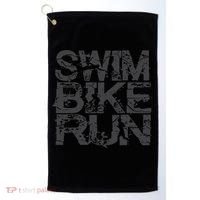 Triathlon Swim Bike Run Triathlete Golf Towel thumb 0