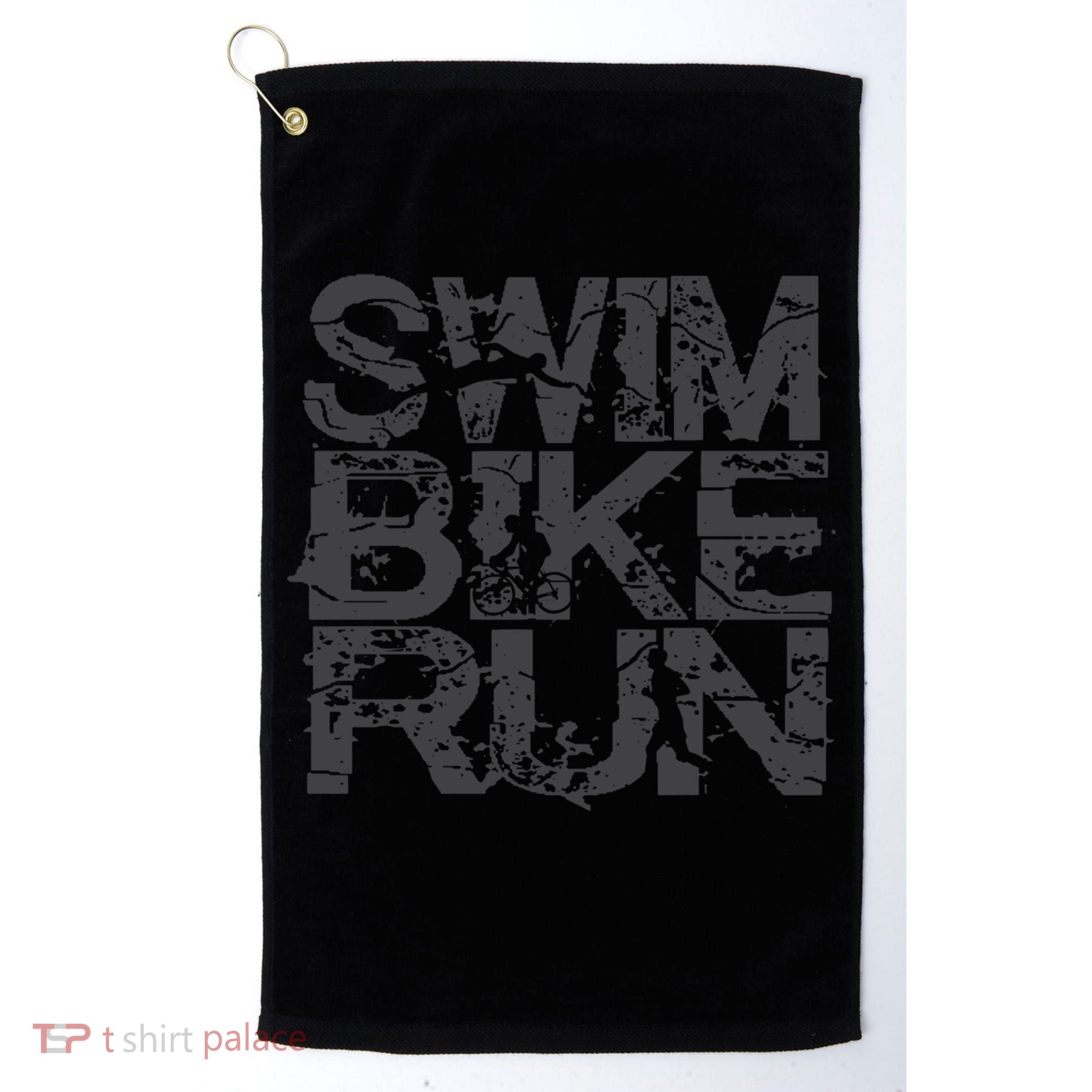Triathlon Swim Bike Run Triathlete Golf Towel