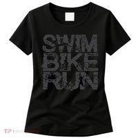 Triathlon Swim Bike Run Triathlete Women's T-Shirt thumb 0