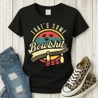 Thats Some Bowlshit Bowling Pun Bowler Women's T-Shirt thumb 3