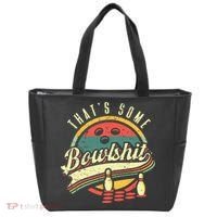 Thats Some Bowlshit Bowling Pun Bowler Tote Bag thumb 0
