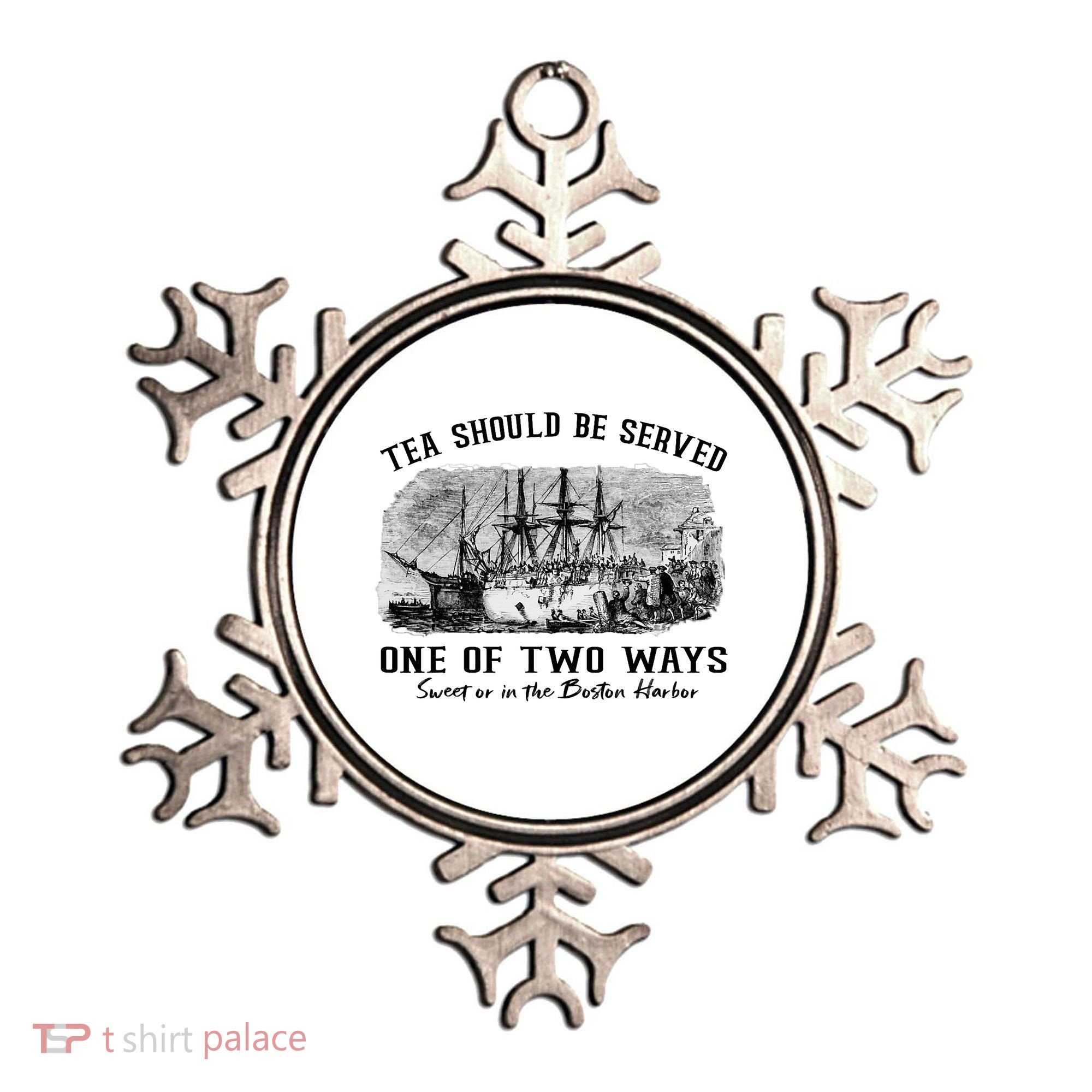 Tea Should Be Served One Of Two Ways Boston Party Ornament