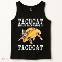 Tacocat Spelled Backward Is Taco Cat Tank Top thumb 2