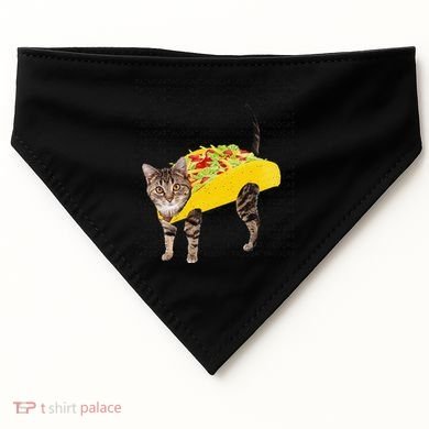 Tacocat Spelled Backwards Is Tacocat Funny Taco Cat USA-Made Doggie Bandana