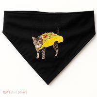 Tacocat Spelled Backwards Is Tacocat Funny Taco Cat USA-Made Doggie Bandana thumb 0