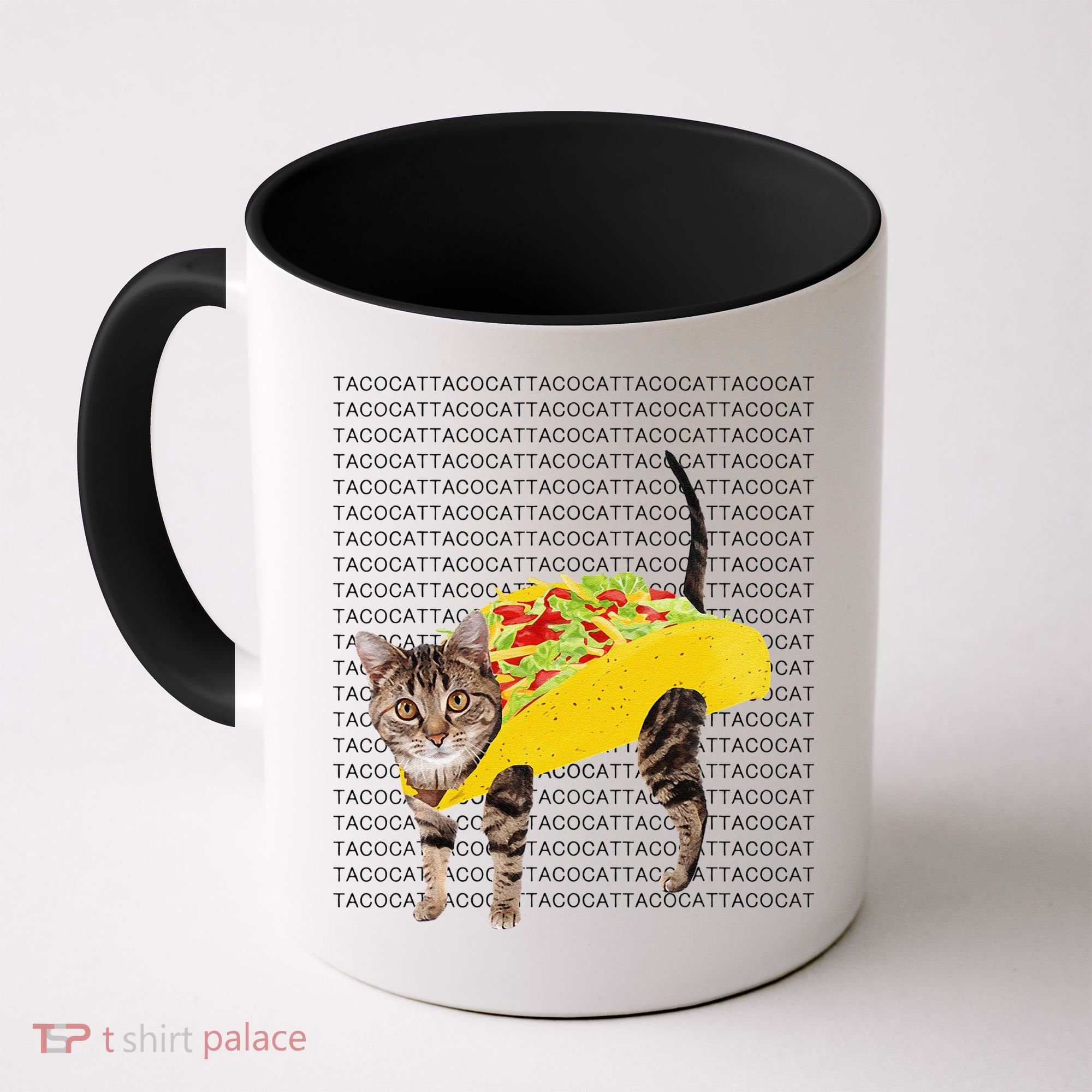 Tacocat Spelled Backwards Is Tacocat Funny Taco Cat Coffee Mug