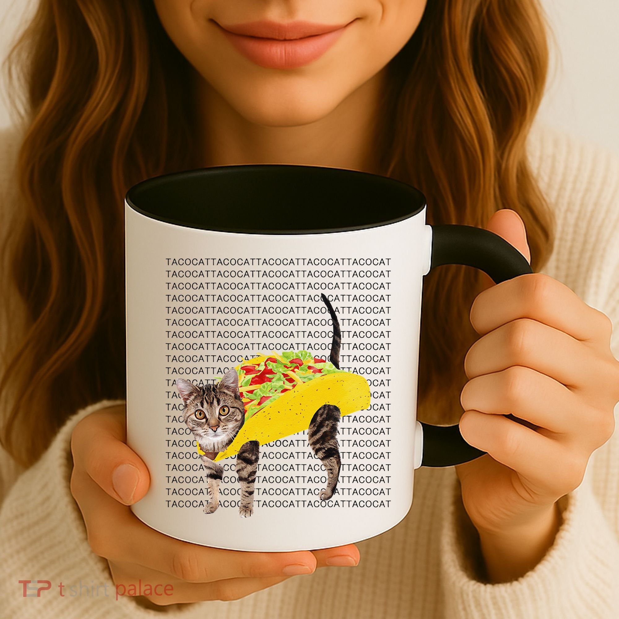 Tacocat Spelled Backwards Is Tacocat Funny Taco Cat Coffee Mug